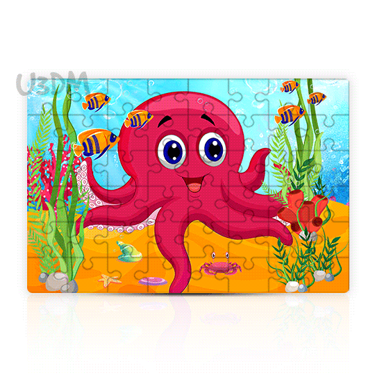 Buy Ultra Octopus Sea Animal 3D Kids Educational Lenticular 24 Pieces Jigsaw  Puzzle - Age 5 Years Old Above Online
